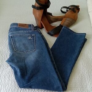 HighRise DL1961 Womens Quality Sustainable Denim Jeans Sz 25 Waist Straight Leg